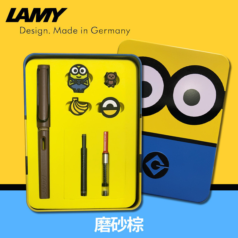 德国正品LAMY凌美钢笔小黄人礼盒套装小学生练字礼品笔免费刻字|undefined