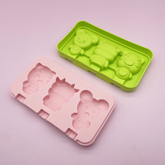 Animal Ice Cream Stick Mold Food Grade Silicone DIY Summer Cartoon Cake Ice Cream Mold Manufacturer Wholesale