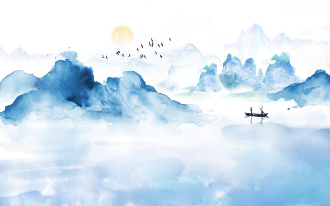 新中式意境抽象水