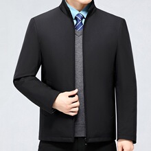 品牌中老年男士羽绒服2025新款休闲百搭防寒保暖羽绒内胆夹克外套