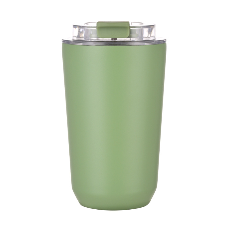 Nuevos productos transfronterizos 304 tazas de café de acero inoxidable tazas de vacío portátiles creativas y simples tazas de agua DIY en stock image 13