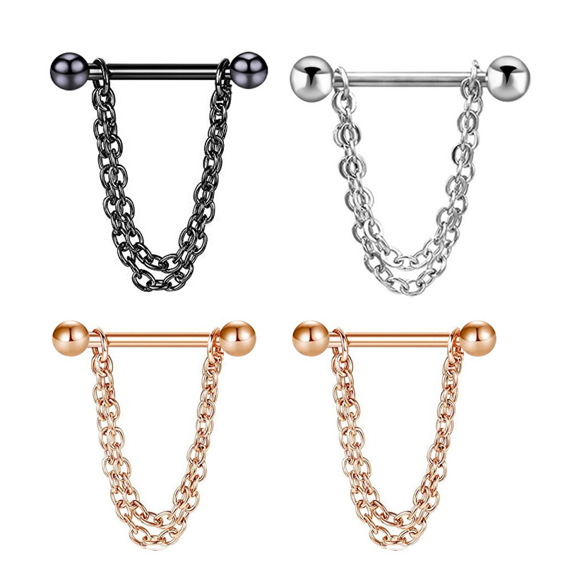 Pointed titanium steel lip stud product view
