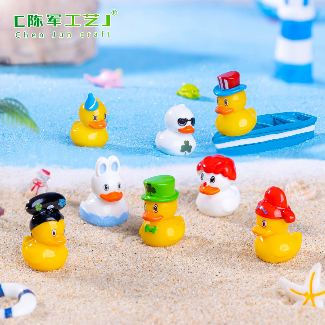 B.Duck, creative variable beach decorations with accessories, small table accessory, micro landscape, DIY decoration