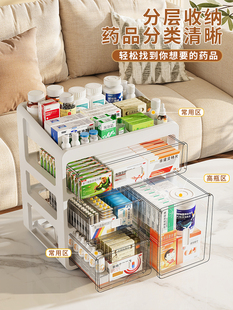 Medicine Box Home Drawer Type Medicine Medicine Storage Cabinet Household Medicine Box Small Medicine Box Large Capacity Storage Wang Jin