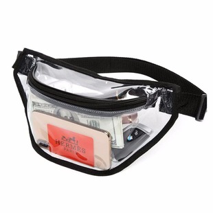 Cross-Border Waterproof Waist Bag Sports Cross-Body Bag Transparent Pvc Portable Chest Bag Men's Classy Cross-Body Shoulder Bag Customization