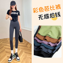 无尴尬线鲨鱼裤打底裤女初秋外穿骑行瑜伽黑色瘦腿人参裤芭比裤