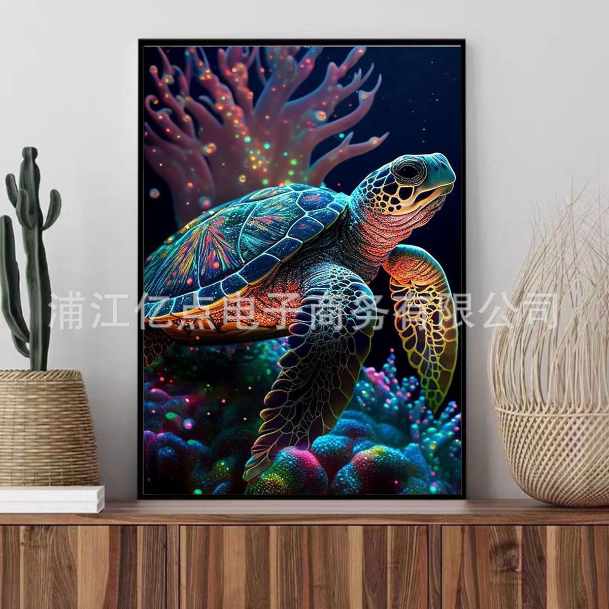 Nueva pintura de diamante 5D transfronteriza con marco DIY hecho a mano pegajoso diamante pintura sala de estar pintura decorativa punto diamante pintura fábrica al por mayor