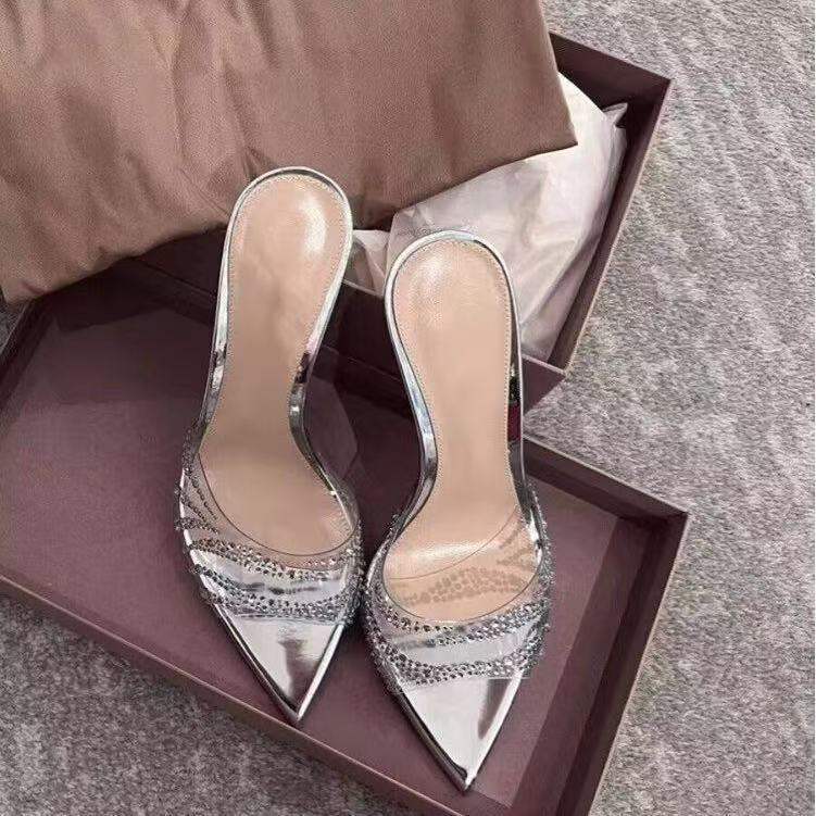 Women's High-heeled Shoes Thin Heels And Open Toe, 2025 Summer New Style, Fish Mouth Sandals For Outdoor Wear, Sexy_vogvips.com