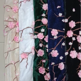 绣花布;其他麻类面料