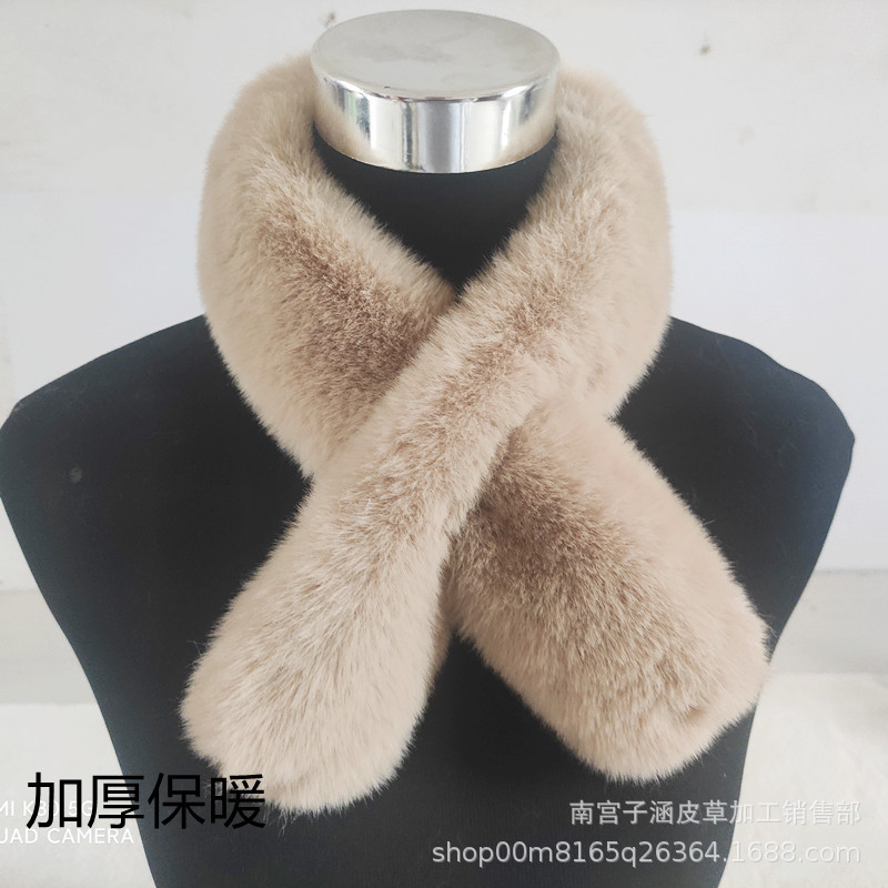 儿童围巾冬季加厚围巾毛绒仿兔毛韩版秋冬季男童女童宝宝围脖保暖|ms