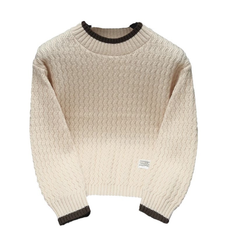 Men's Thick Knitted Sweater For Autumn Winter Fashion Warm Pullover_voghion.com