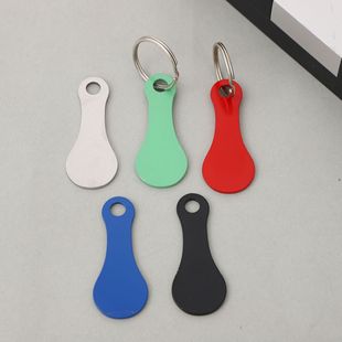 European and American Cross-border Creative Supermarket Buckle Keychain Accessories Pendant Supermarket Token Buckle Stainless Steel Pendant Manufacturer Direct Sales