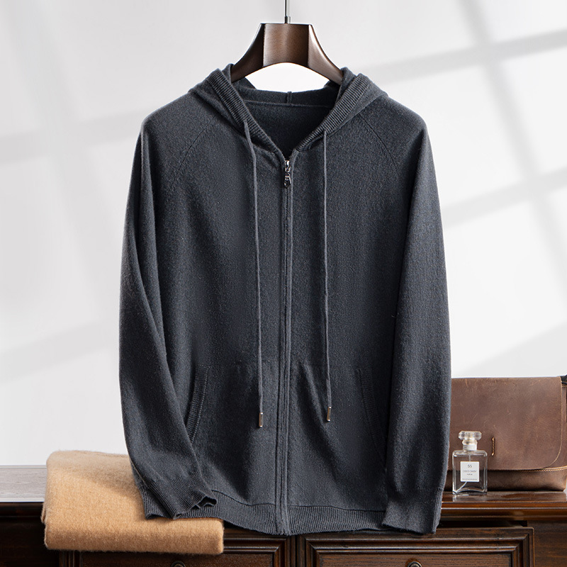 Autumn and Winter New Cashmere Hoodie Men's Hooded Zipper Knitted Cardigan Casual Sweatshirt Jacket Hoodie Cashmere Sweater Autumn and Winter New Cashmere Hoodie Men's Hooded Zipper Knitted Cardigan Casual Sweatshirt Jacket Hoodie Cashmere Sweater