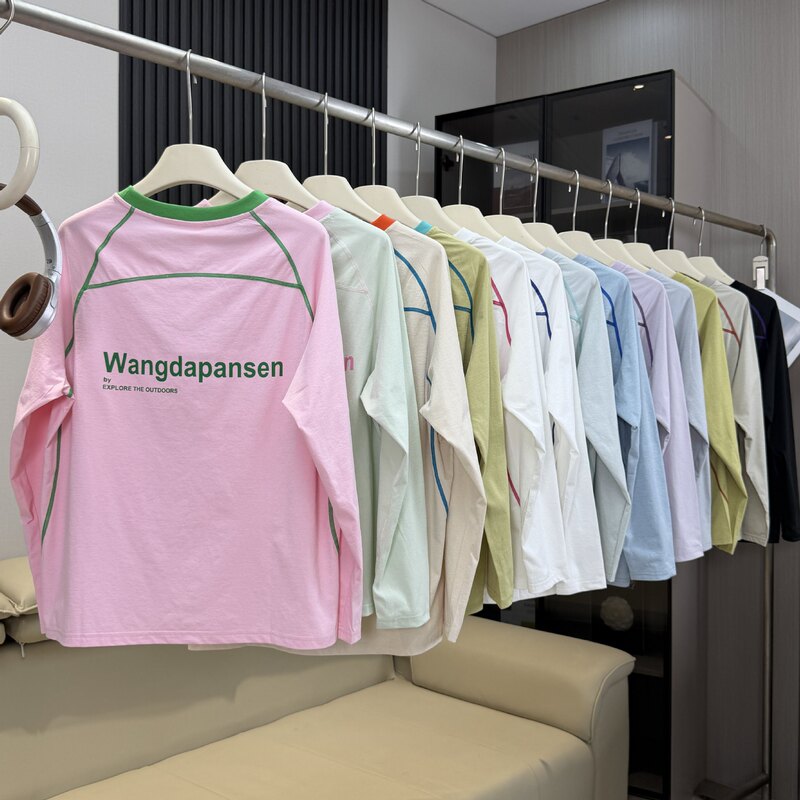 Factory order! Outdoor mountain-style couple's lightweight cycling training quick-dry long-sleeve T-shirt casual top for women