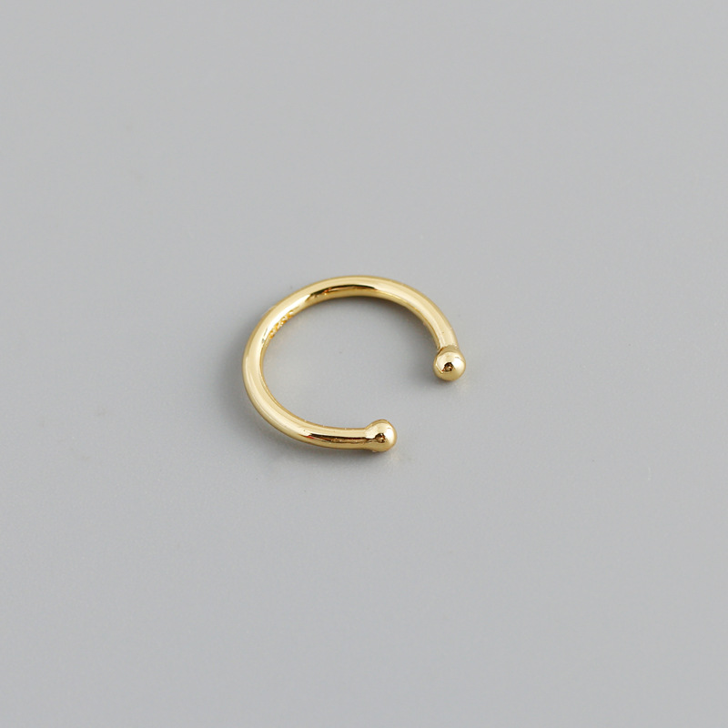Daily Occasion 1 Piece 925 Sterling Silver Geometric Ear Clips