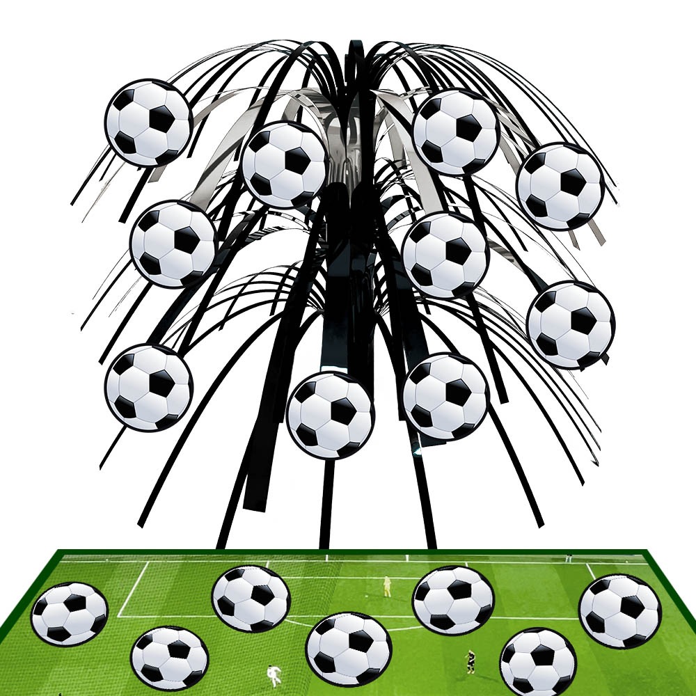 Cross-Border New Product World Cup Football Desktop Ornaments Football Birthday Party Decoration Supplies Desktop Center Ornaments