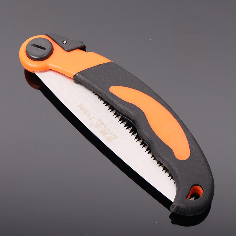 折叠270弯把锯 木工锯手锯腰锯 SK5淬火锯片园林园艺修枝造型工具