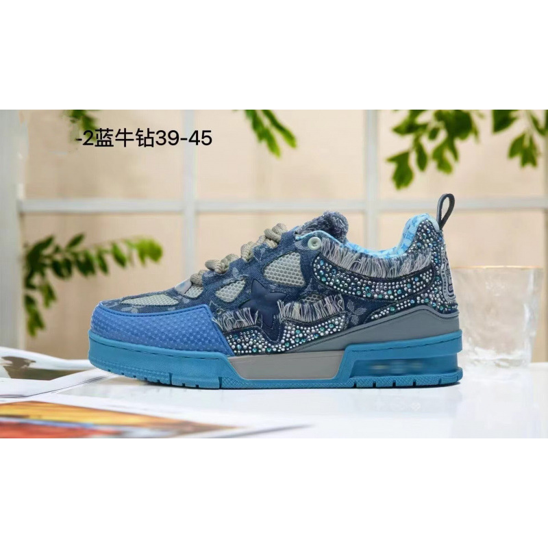 Nuevos zapatos deportivos de alto lujo de red negra L Clover Europa para hombres y mujeres zapatos de altura de suela gruesa zapatos de pan V