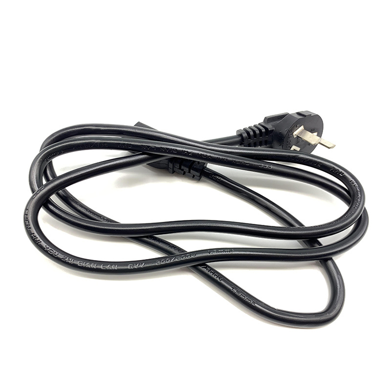 High-power 10A national standard power cord three-hole three-core 1.5 square rice cooker computer plug cord electric kettle electric pot cord