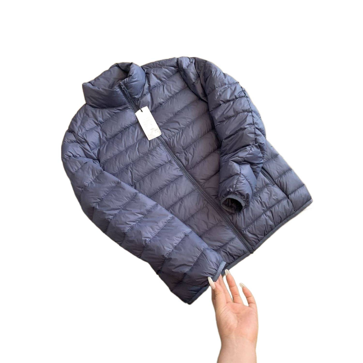 ¡Beneficios de gran valor!¡Comercio exterior! Cortar etiqueta ligera 90 plumón hombre ultra ligero calentamiento de cuello vertical plumón