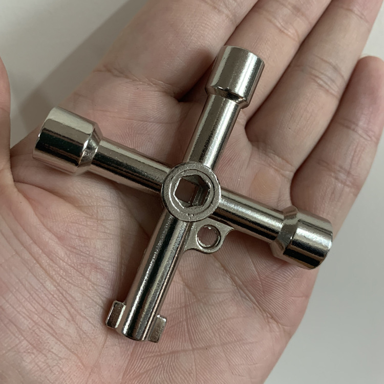 十字扳手4 Way Multi-Functional Key 电控柜 阀门 扳手