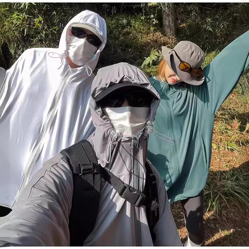 Summer Ice Silk Quick-drying Ultra-thin Sun Protection Clothing for Men New Anti-uv Breathable Sun Protection Clothing Outdoor Fishing Jacket