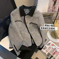 Женское шерстяное короткое пальто в стиле Chanel, весна-осень 2024, новая модная элегантная модель для светских львиц, оптом.