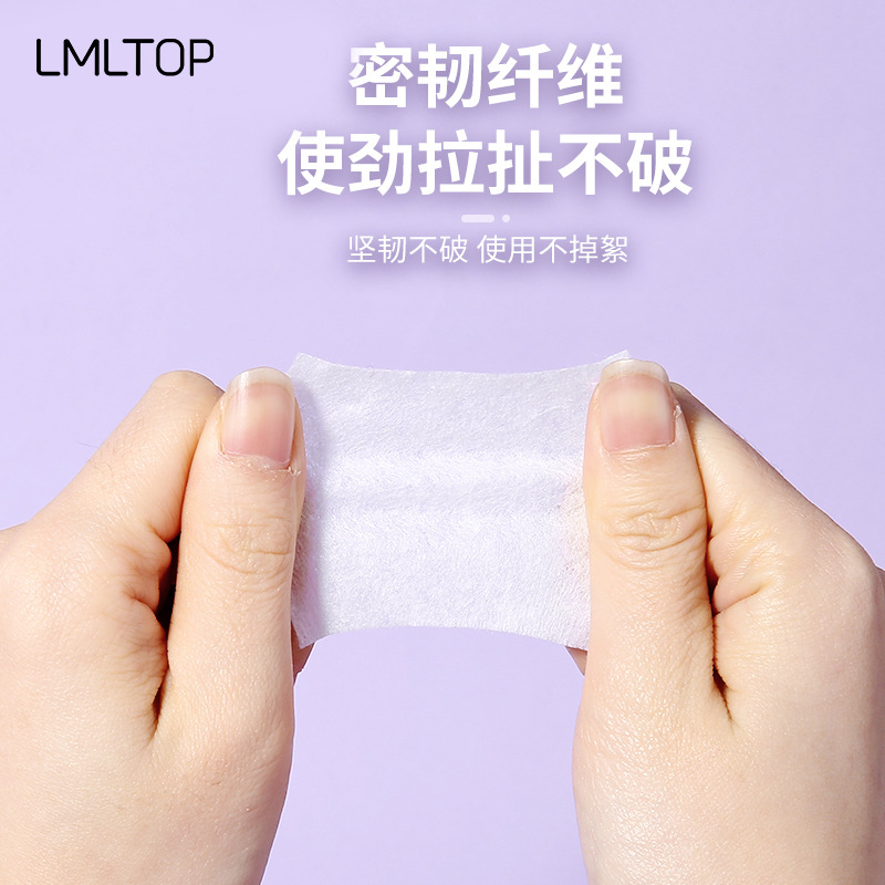 Ramila tela no tejida 1000 piezas de maquillaje en caja delgada algodón desechable removedor de maquillaje que ahorra agua pieza de algodón compresa húmeda B228