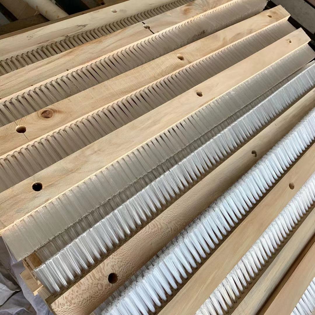 制砖机毛刷 免烧砖机条刷 木刷 尼龙刷 木尼龙丝工业毛刷