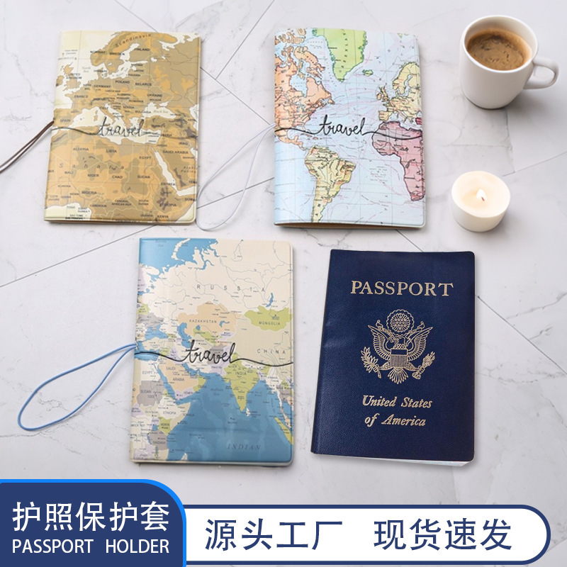 Travel Document Cover Map Stereo Passport Cover Passport Holder Passport Protective Cover Ticket Passport Bag Travel Document Cover Map Stereo Passport Cover Passport Holder Passport Protective Cover Ticket Passport Bag