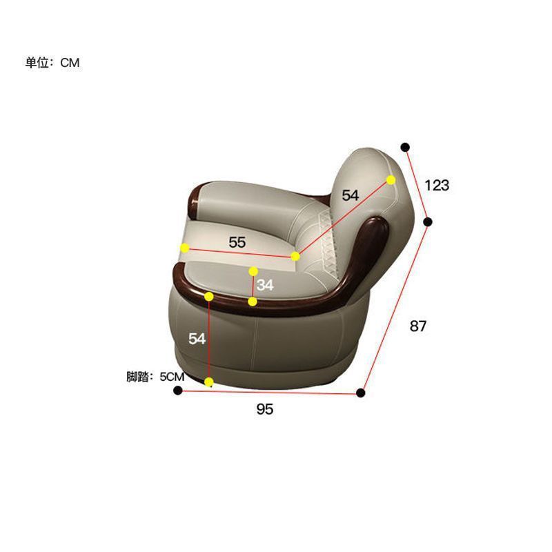 北欧沙发组合头层牛皮高端转角现代简约真皮沙发实木框架皮艺沙发