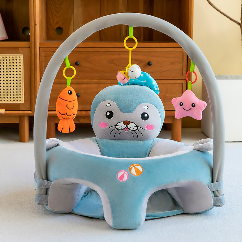 Nuevo asiento de estudio para bebés portátil con varilla, sofá de entrenamiento para bebés del mar, dispositivo de entrenamiento al por mayor transfronterizo