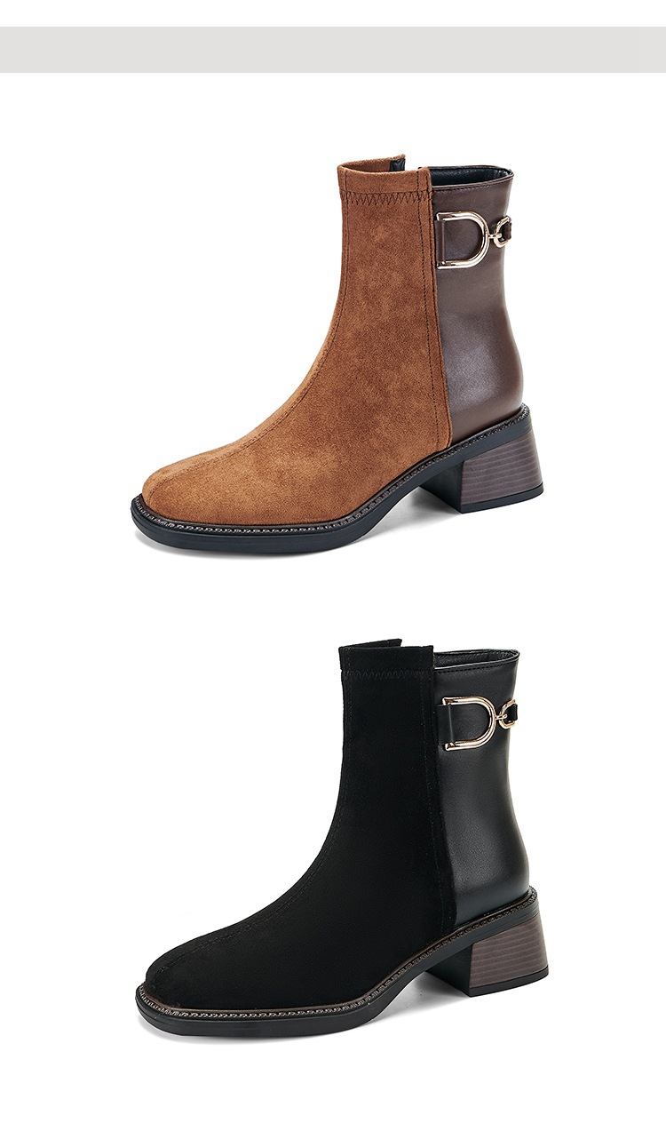 E2536 1020K BOOT CỔ THẤP NỮ CHETDRC BIG SIZE NGOẠI CỠ GÓT VUÔNG MÙA XUÂN THU ĐÔNG GIÀY DÉP NỮ G03 SẢN PHẨM MỚI