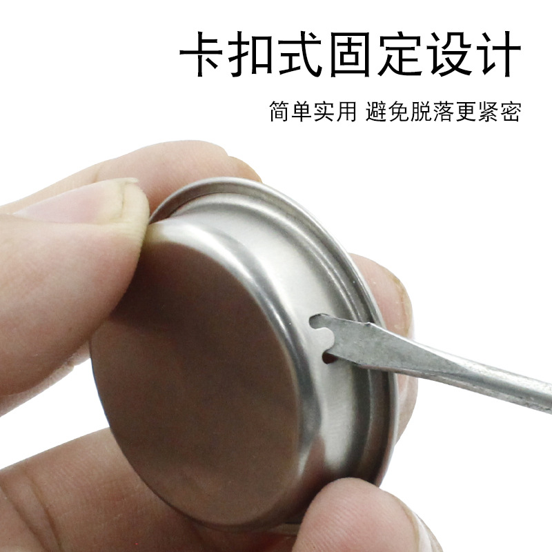 Stainless steel hidden handle embedded drawer cabinet door round handle invisible flat-mounted hidden cabinet door handles
