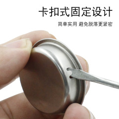 Stainless steel hidden handle embedded drawer cabinet door round handle invisible flat-mounted hidden cabinet door handles