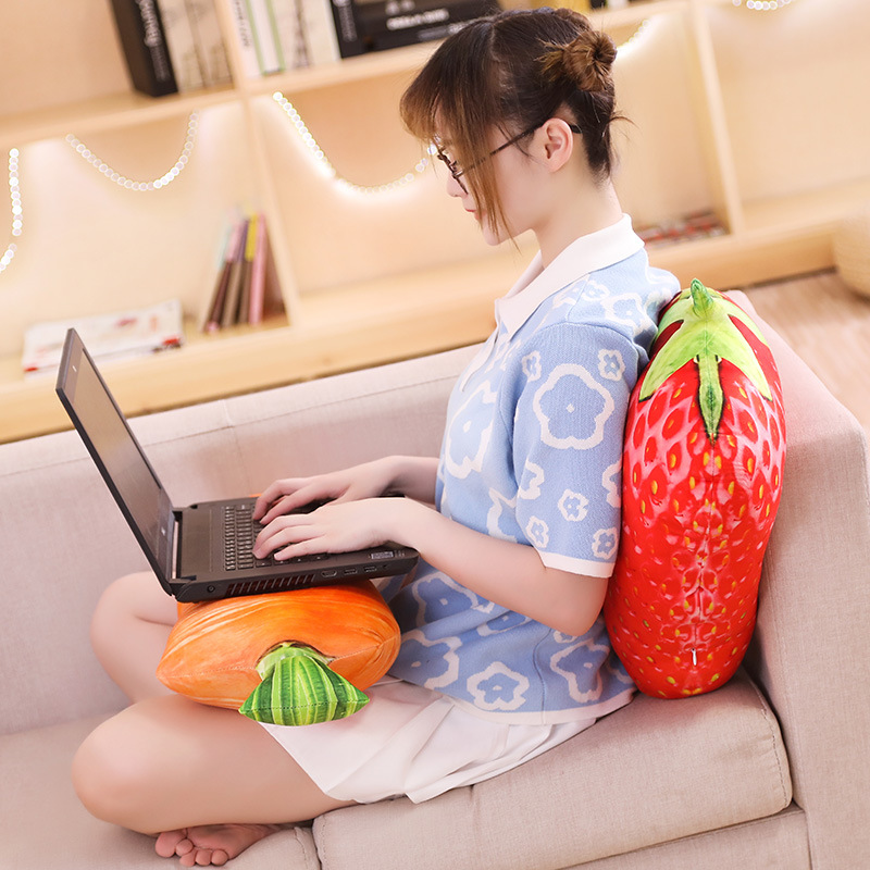 3Dシミュレーション果物野菜抱き枕ぬいぐるみクリエイティブかわいいクッションオフィスクッションホテル装飾飾り物
