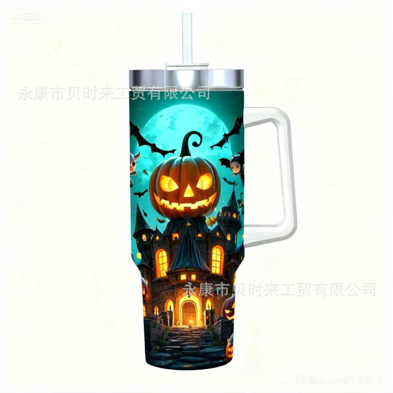 Transfronterizo Amazon 40oz Sanrio dibujos animados KT gato serie termo taza de hielo taza de café portátil con mango