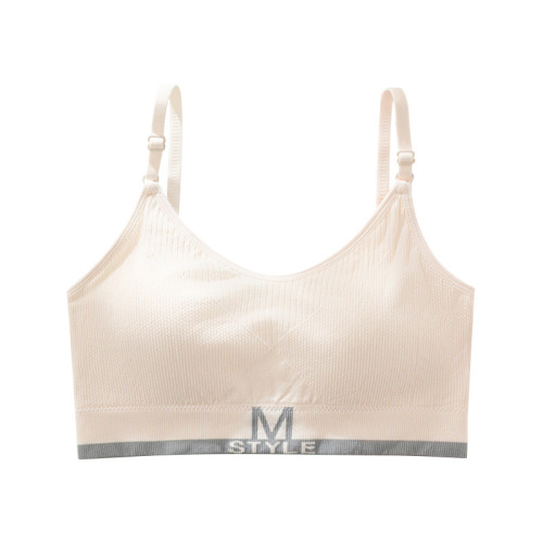 Traceless Bralette for Women, Small Cup, Clustered, Wireless, Girlish Style, Summer Thin Model, Covering Bra, Anti-Slip Bra