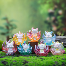 直播热款国风神兽山海灵狐系列盲盒摆件发光发亮卧室小灯厂家直销