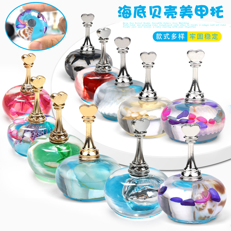 Nuevo tipo de resina de manicuras, base de entrenamiento de base de aleación de manicuras para usar manicuras magnéticas fuertes.