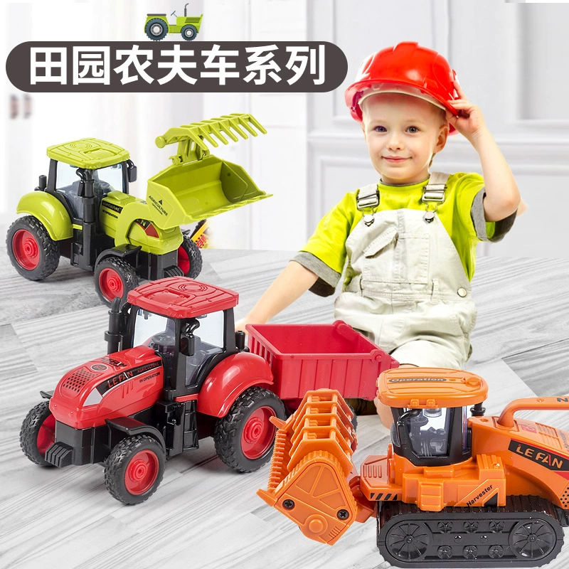 Toy Tractor (Captain Nile) Realistic Inertia Model, Die-Cast Alloy, 13.5 cm Compact