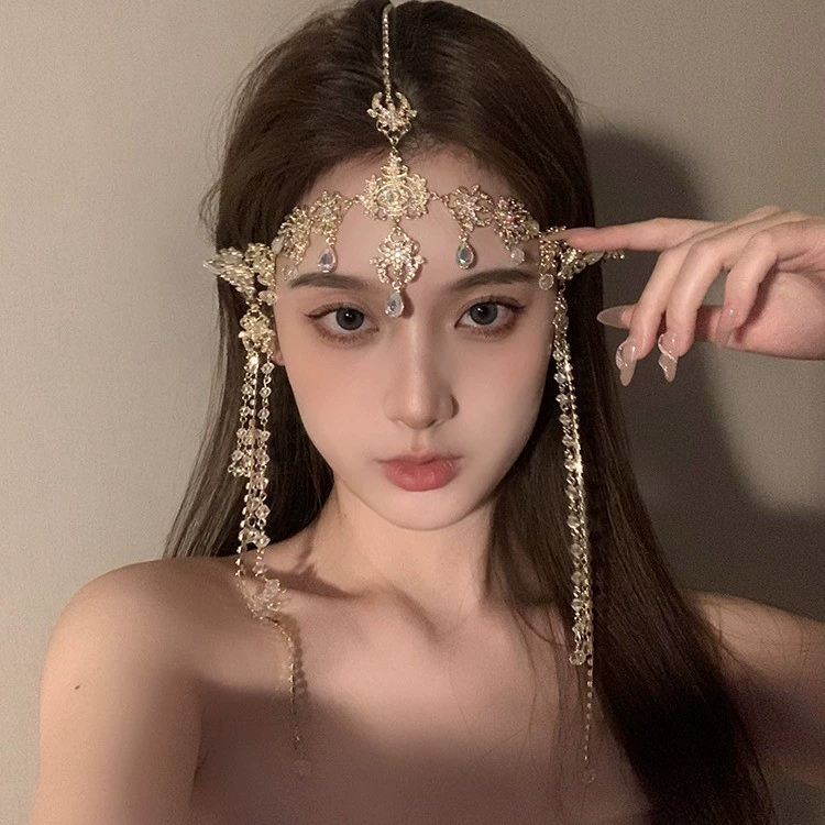 Ретро этническое этническое экзотическое лобное украшение