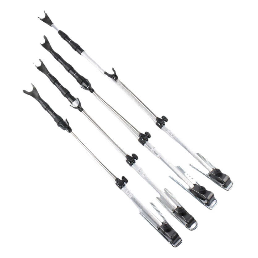 3-Section 4-Section 1.5-2.1 m fishing rod bracket fishing gear bracket aluminum alloy battery bracket thickened aluminum