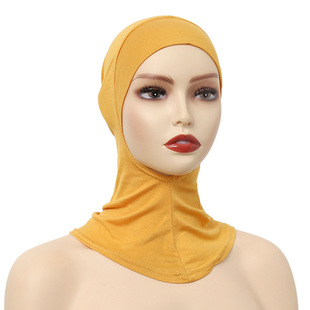 New Modal Cotton Round Mouth Bottoming Long Cap Elastic Big Lady Small Cap Turban Cap