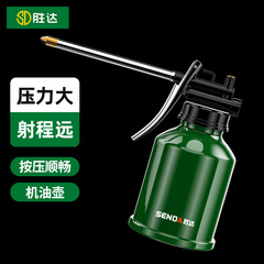 胜达机油壶手动机油喷壶齿轮加注器小机油滴壶油枪高压长嘴加油壶
