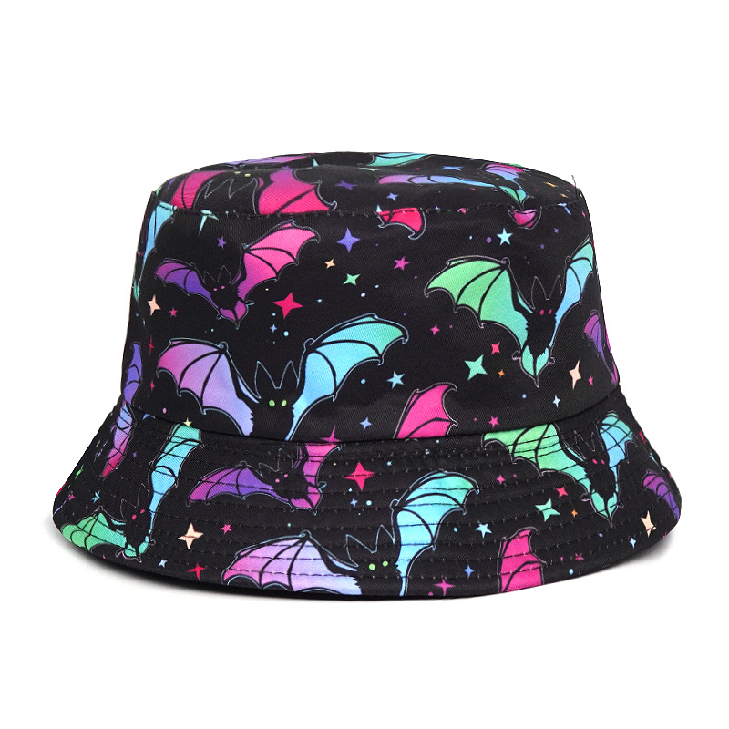 Women's Commute Skull Printing Flat Eaves Bucket Hat display picture 2