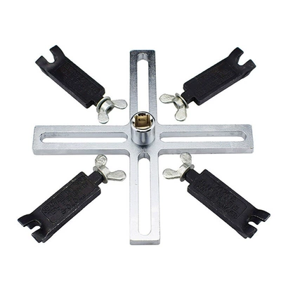 Factory Direct Supply Fuel Tank Mühərrik alətləri - four-jaw-tank-cap-wrench-with-adapter