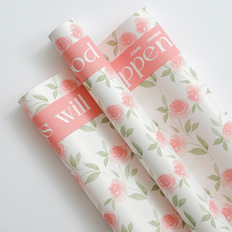 Huaxi Rose Garden flor de embalaje de papel de comercio exterior transfronterizo ramo de flores regalo diy florista flor de paquete de flores image 7