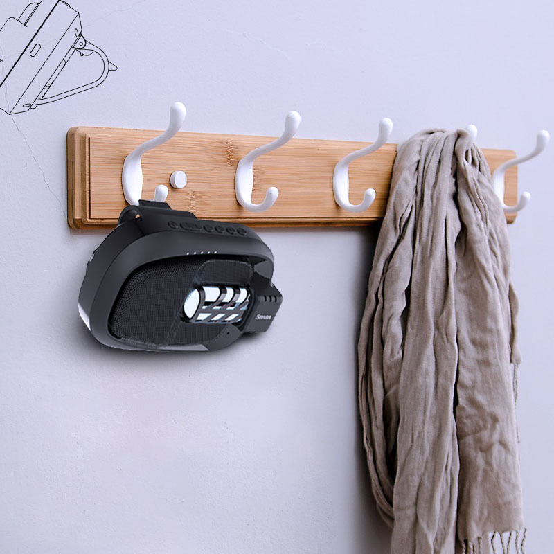 Lámpara de desinfección UV audio interior coche ozono aire fresco clip al aire libre todo en uno Bluetooth altavoz