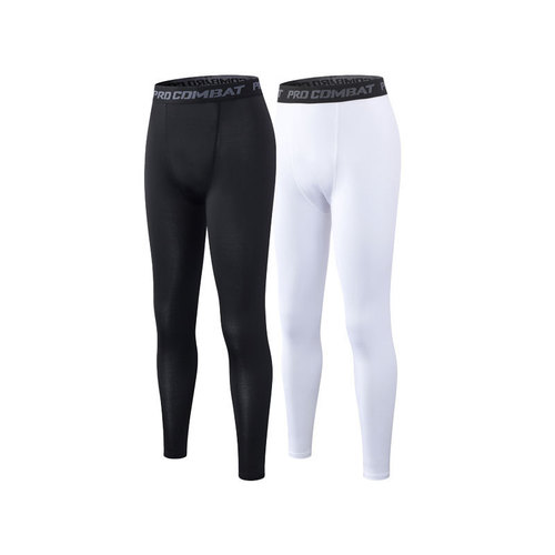  Men's Running Training Basketball Quick-Dry Yoga Pants High-Elastic Sweat-Wicking Compression Tight Sports Leggings